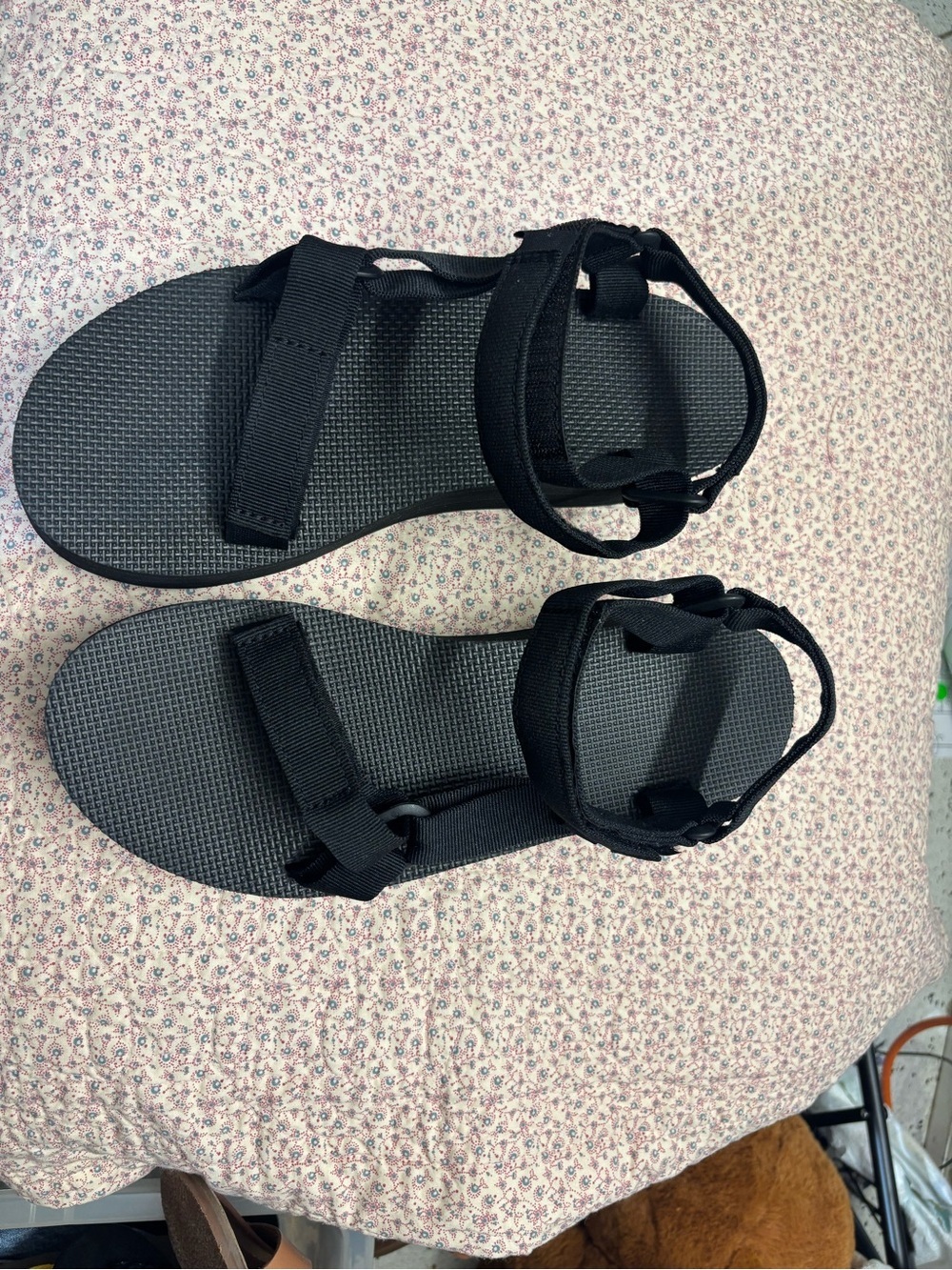 Teva Black Outdoor Sport Sandals with Adjustable Straps